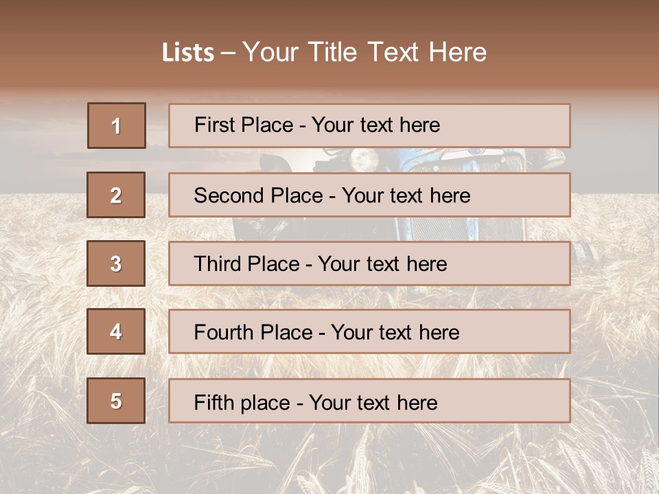 Abandoned Ancient Tractor PowerPoint Template