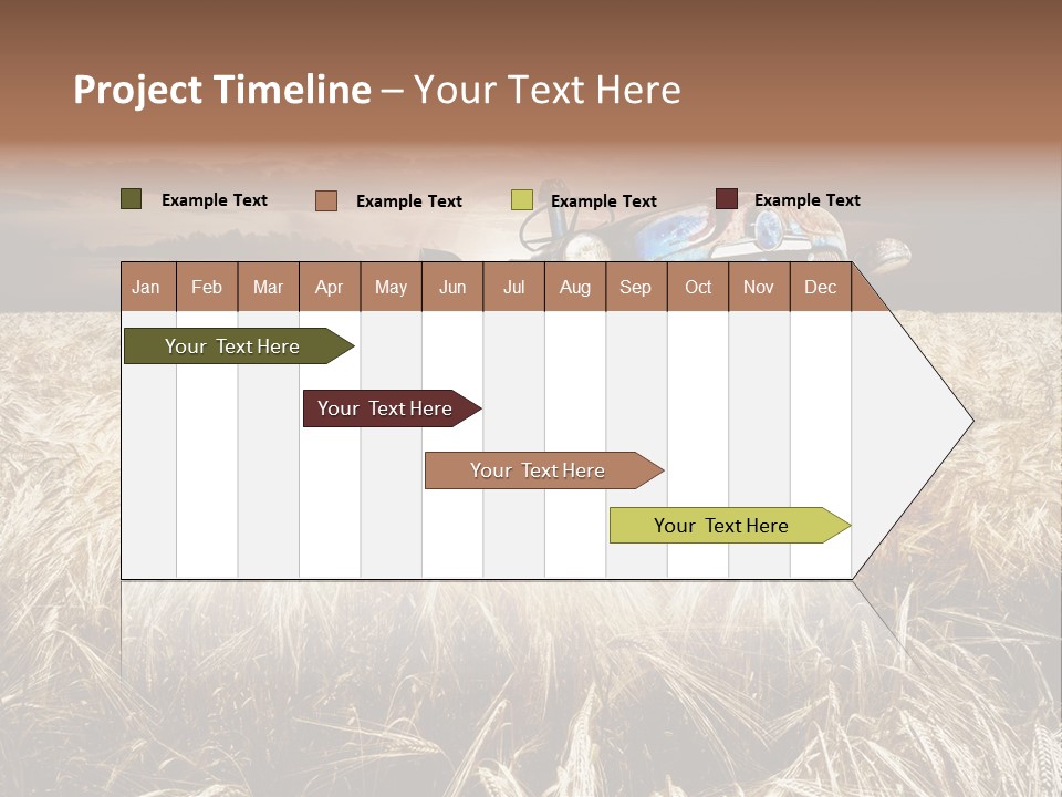 Abandoned Ancient Tractor PowerPoint Template