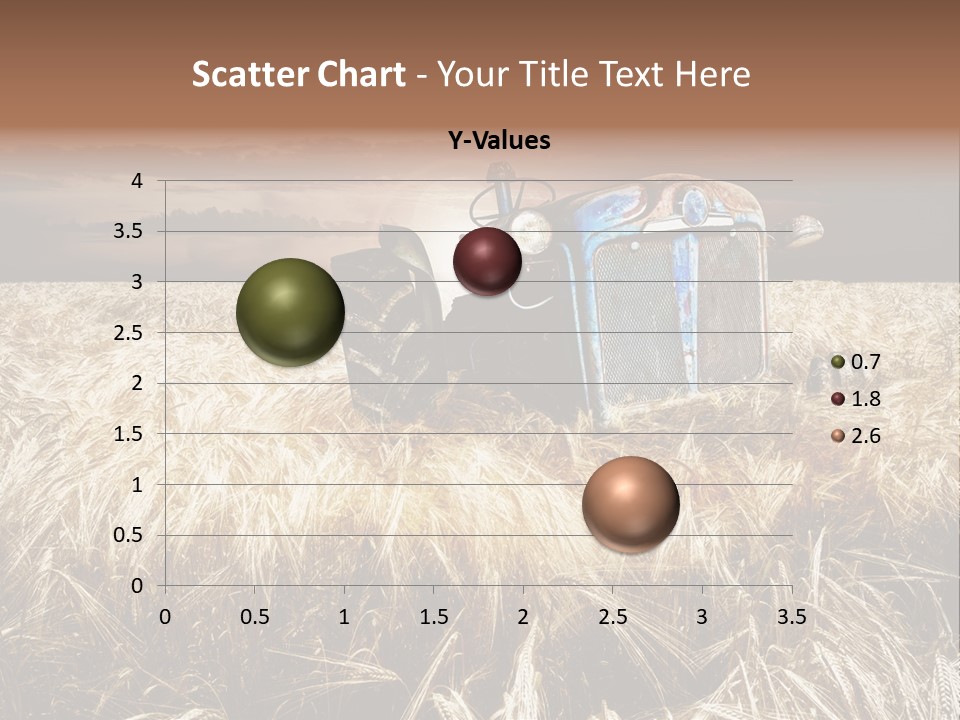 Abandoned Ancient Tractor PowerPoint Template