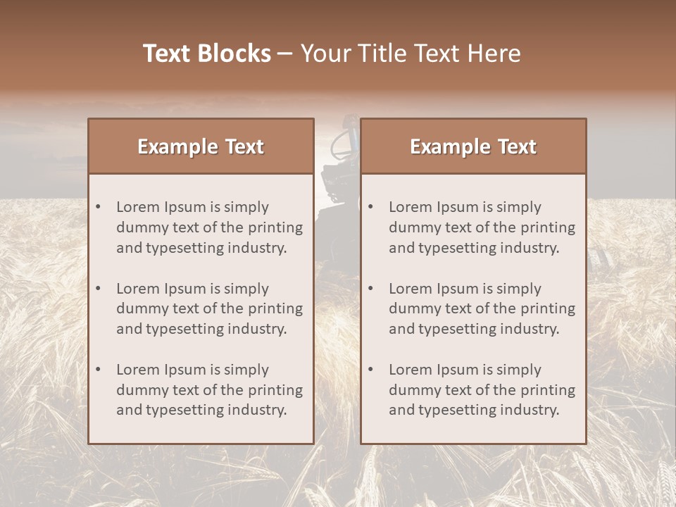 Abandoned Ancient Tractor PowerPoint Template