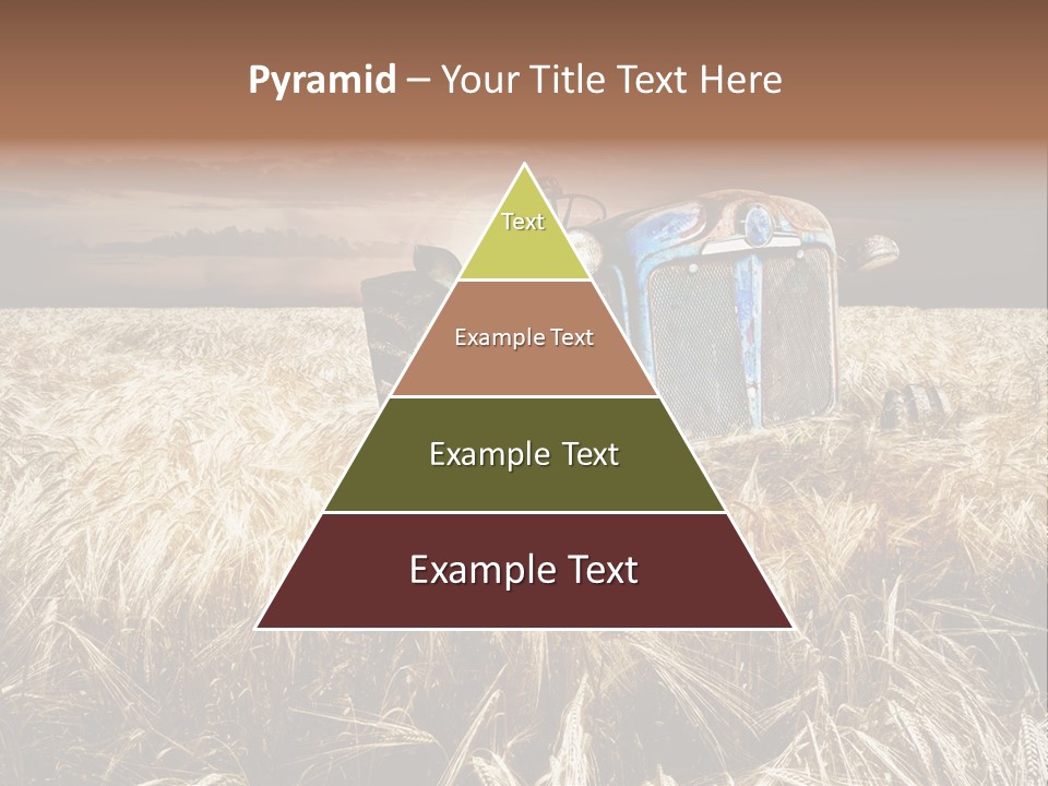 Abandoned Ancient Tractor PowerPoint Template