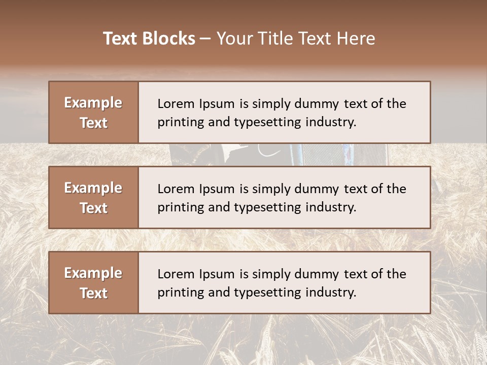 Abandoned Ancient Tractor PowerPoint Template