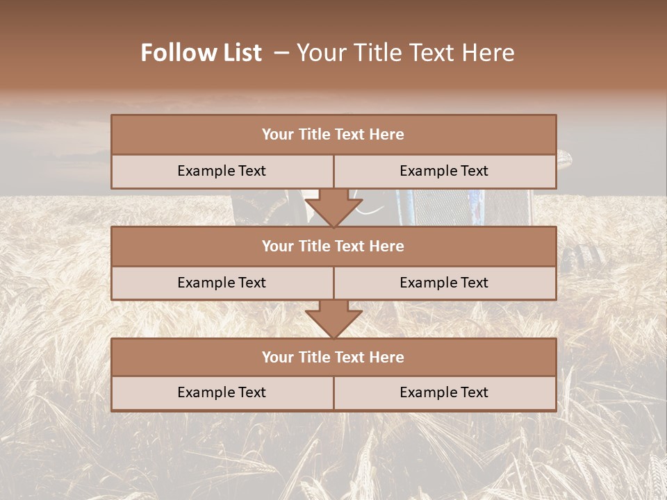 Abandoned Ancient Tractor PowerPoint Template