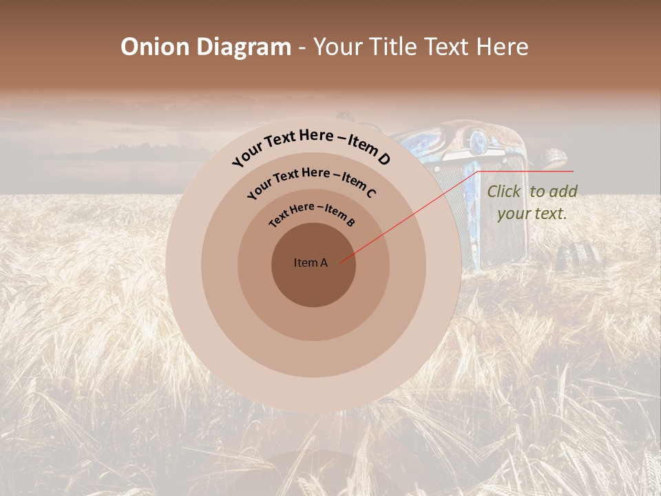 Abandoned Ancient Tractor PowerPoint Template