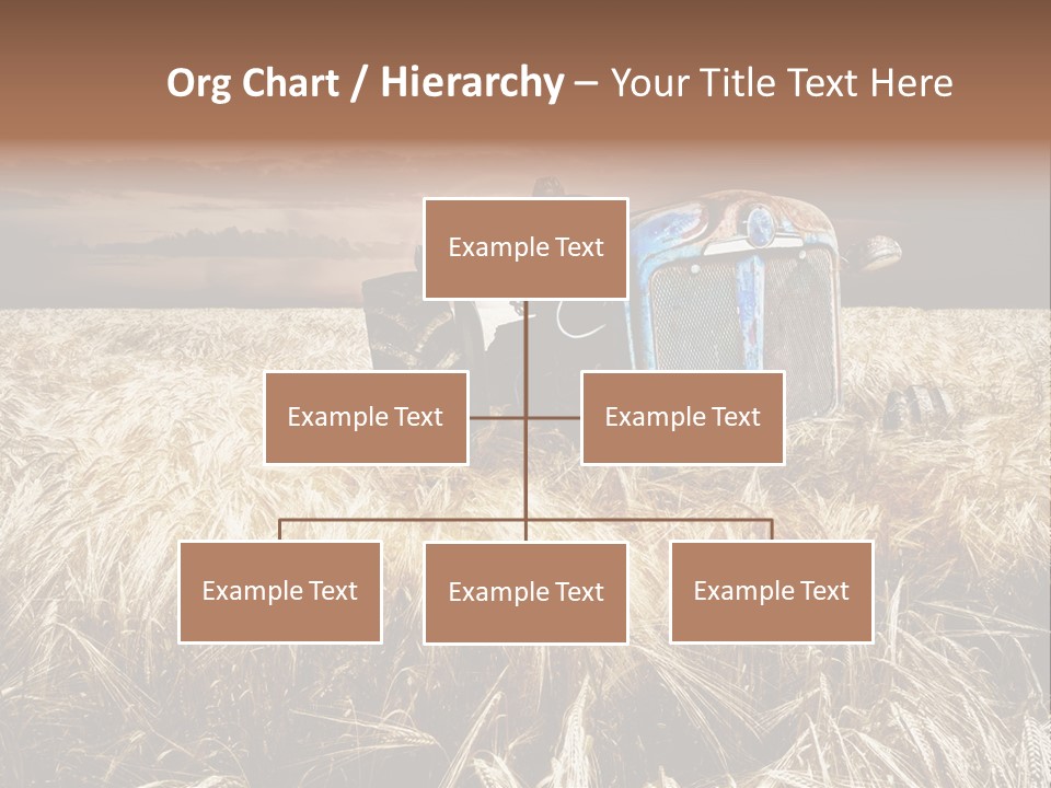 Abandoned Ancient Tractor PowerPoint Template
