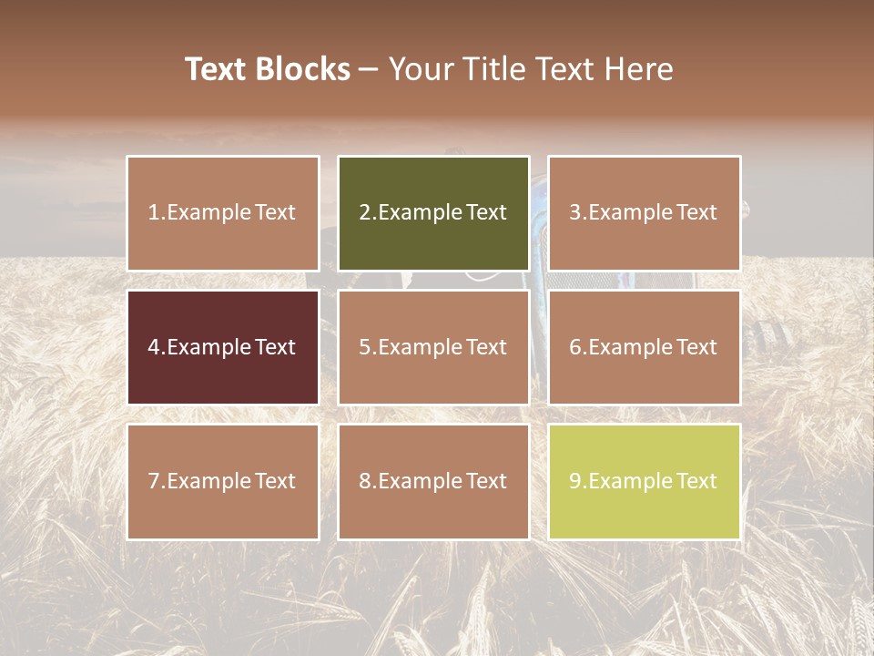 Abandoned Ancient Tractor PowerPoint Template