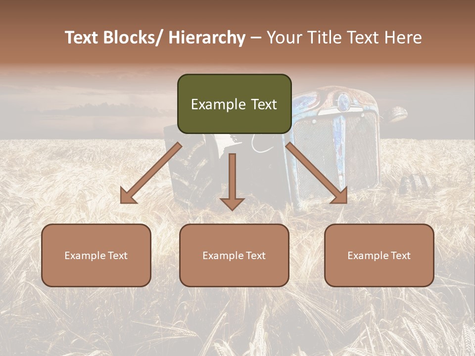 Abandoned Ancient Tractor PowerPoint Template