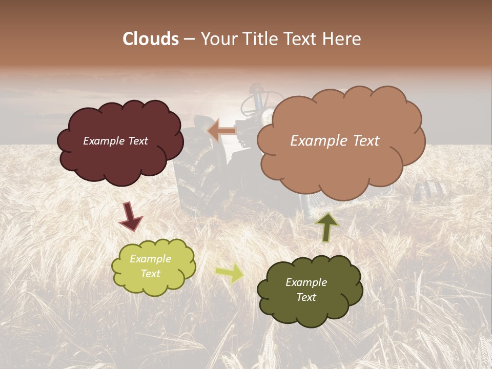 Abandoned Ancient Tractor PowerPoint Template