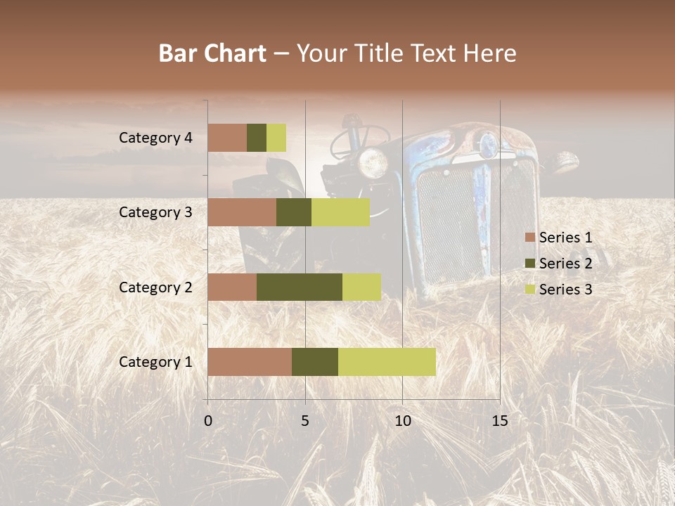 Abandoned Ancient Tractor PowerPoint Template