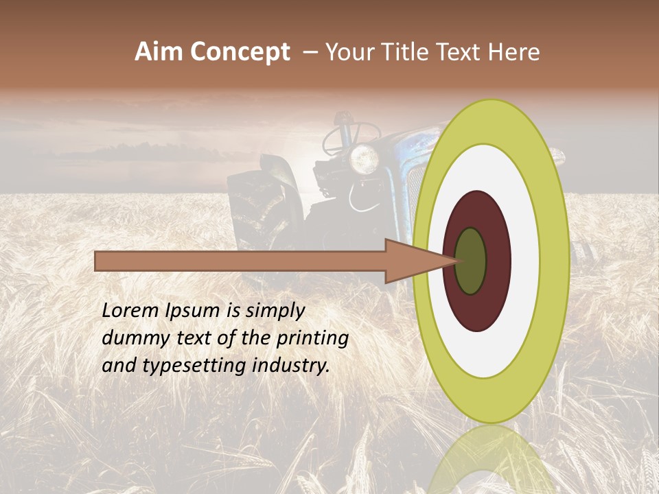 Abandoned Ancient Tractor PowerPoint Template