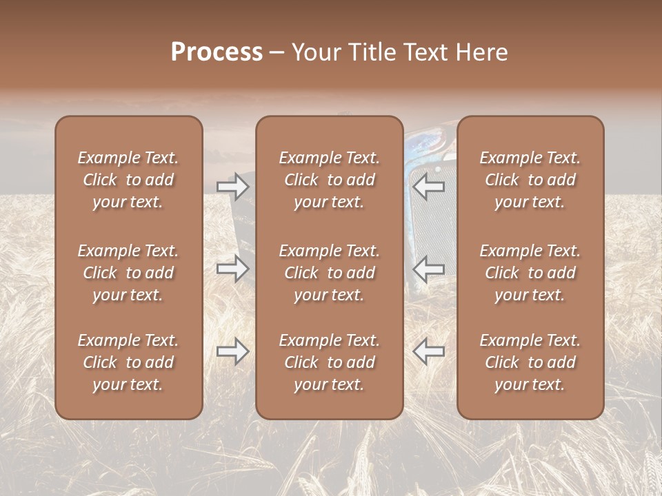 Abandoned Ancient Tractor PowerPoint Template