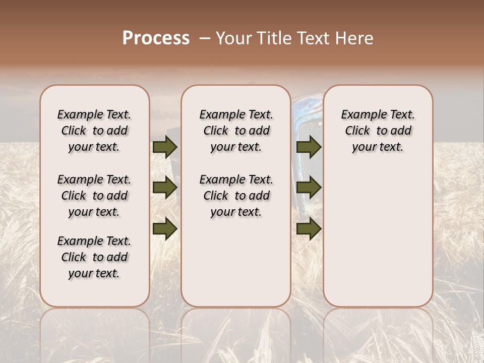 Abandoned Ancient Tractor PowerPoint Template