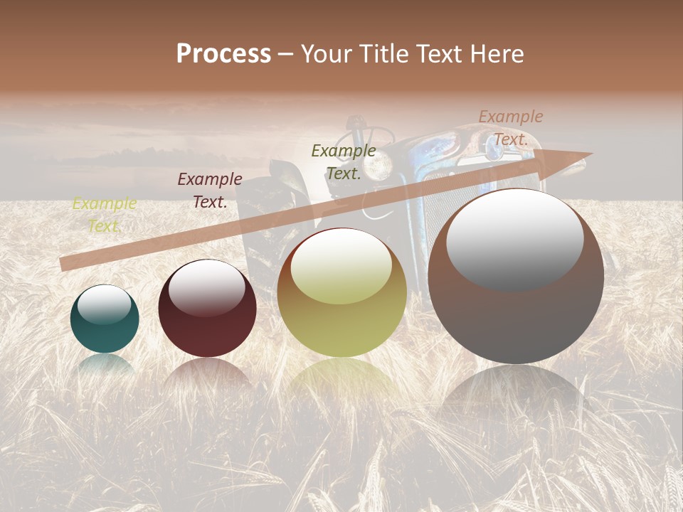 Abandoned Ancient Tractor PowerPoint Template