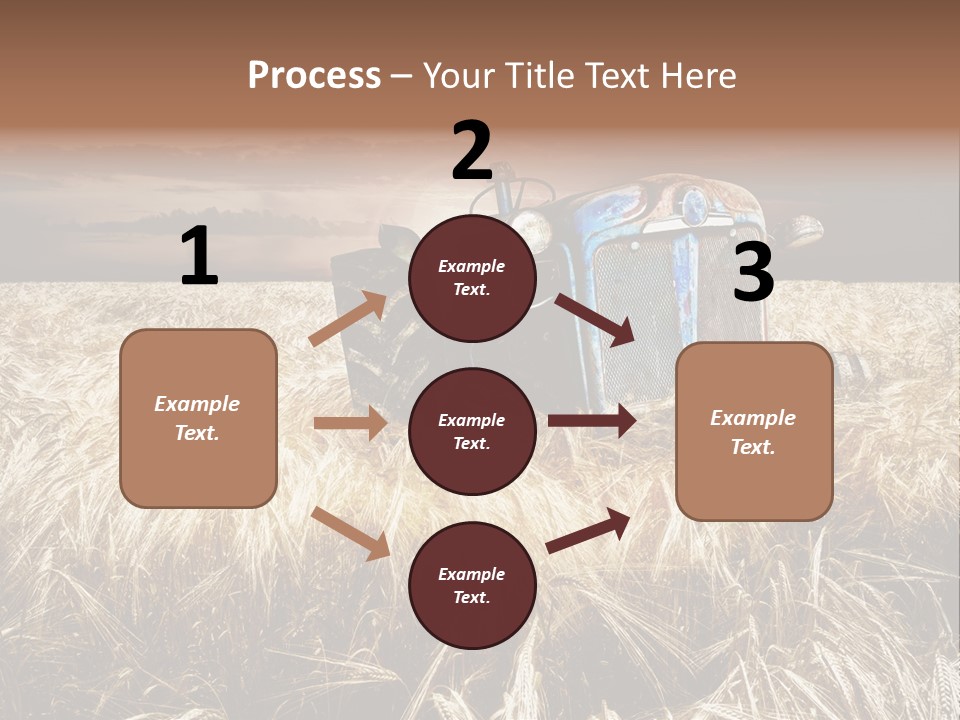 Abandoned Ancient Tractor PowerPoint Template