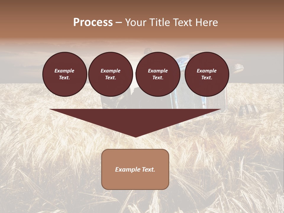 Abandoned Ancient Tractor PowerPoint Template