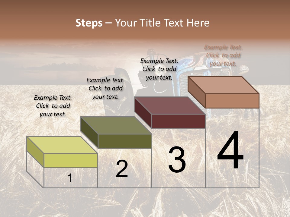 Abandoned Ancient Tractor PowerPoint Template