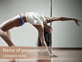 Exercising Babe Pretty PowerPoint Template