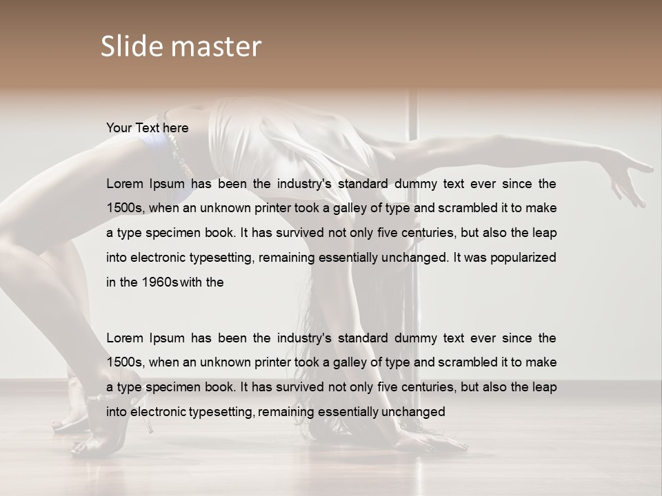 Exercising Babe Pretty PowerPoint Template