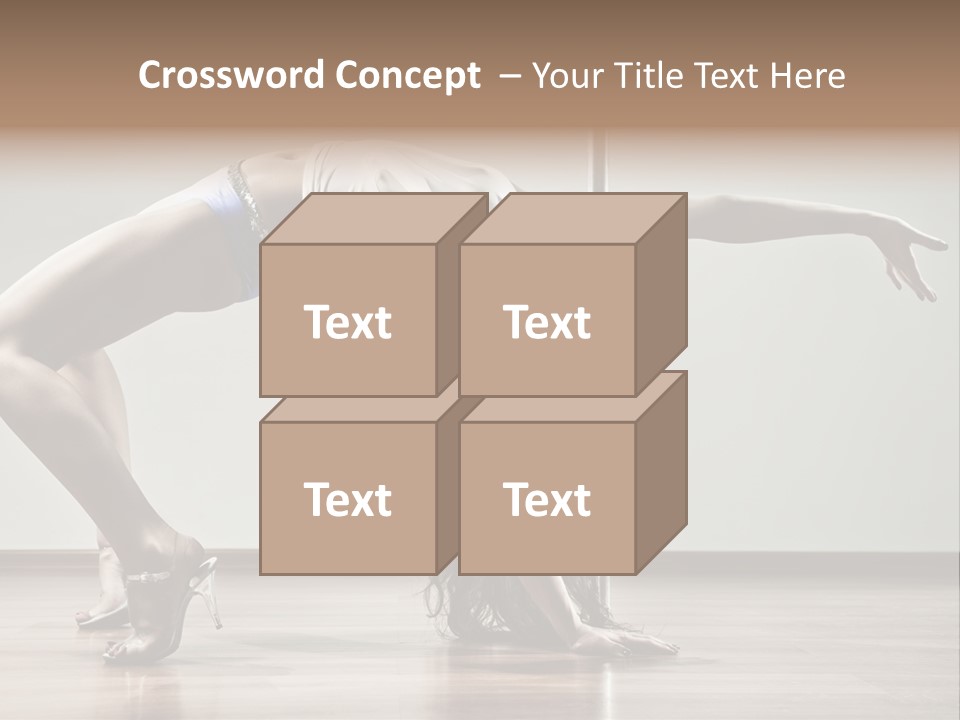 Exercising Babe Pretty PowerPoint Template