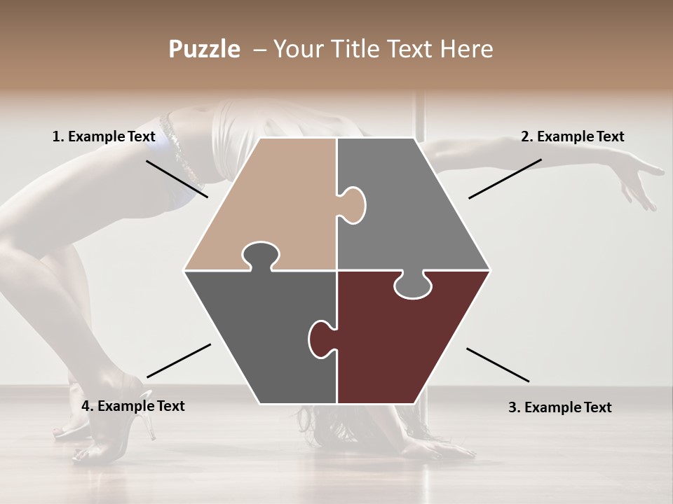 Exercising Babe Pretty PowerPoint Template