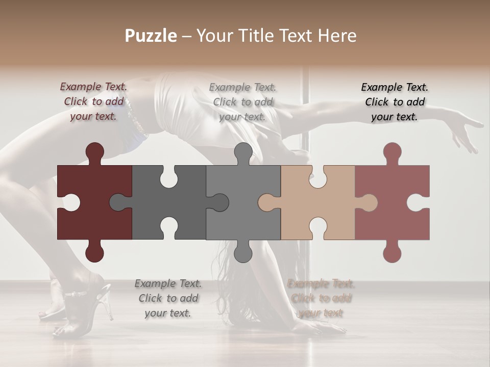 Exercising Babe Pretty PowerPoint Template