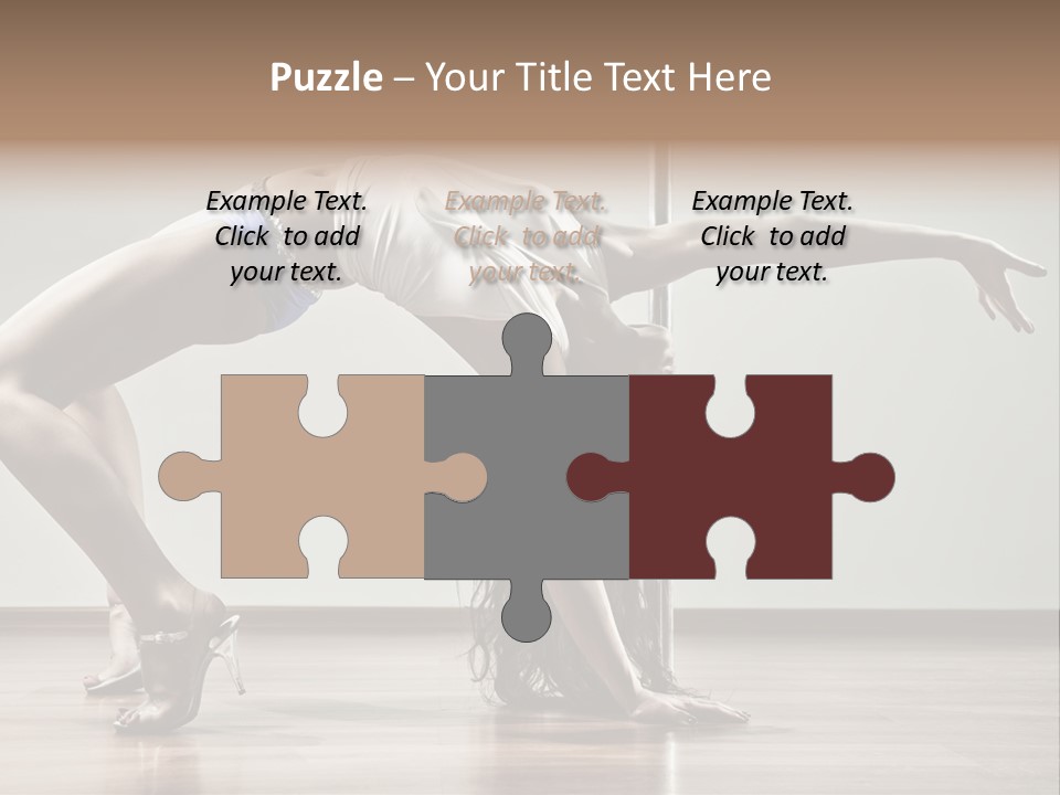 Exercising Babe Pretty PowerPoint Template