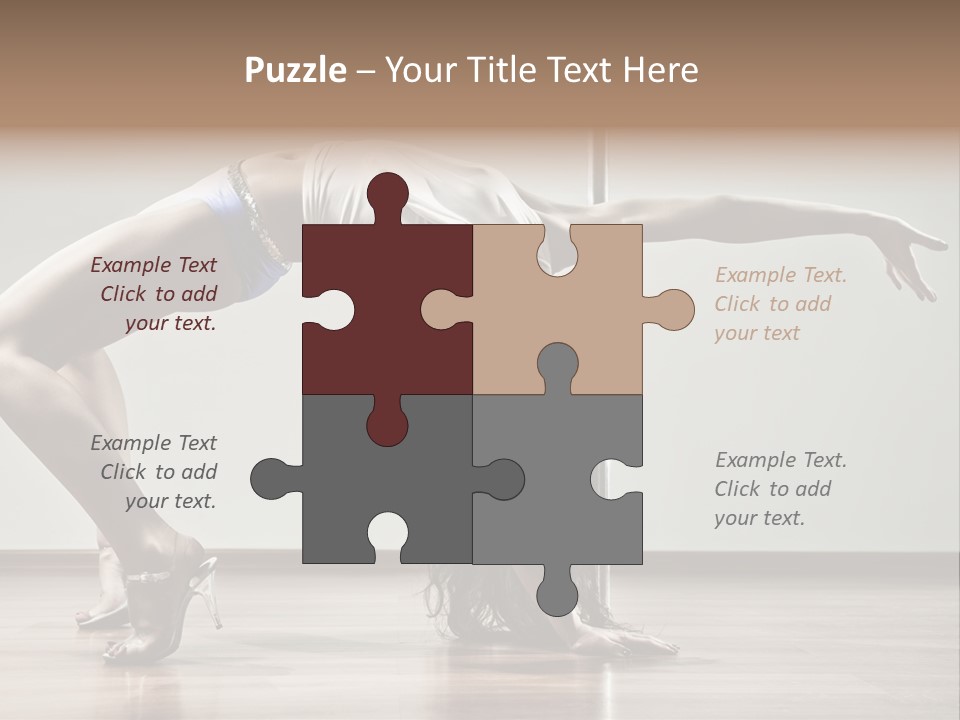 Exercising Babe Pretty PowerPoint Template