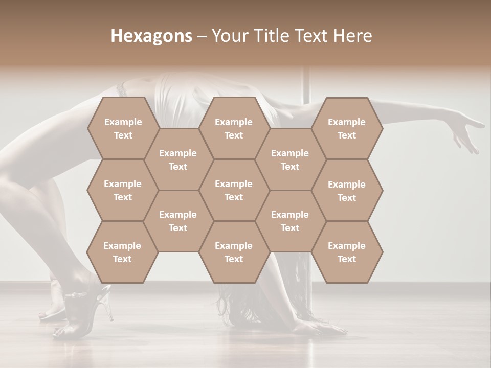 Exercising Babe Pretty PowerPoint Template