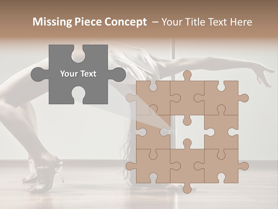 Exercising Babe Pretty PowerPoint Template