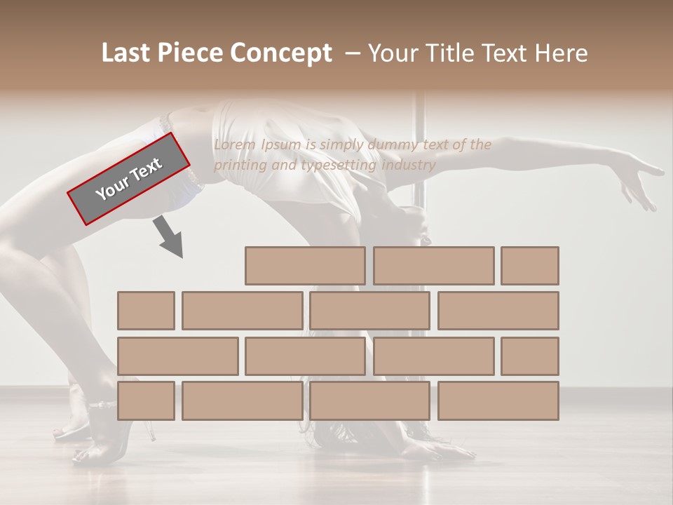 Exercising Babe Pretty PowerPoint Template