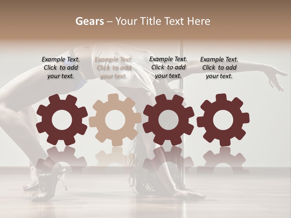 Exercising Babe Pretty PowerPoint Template