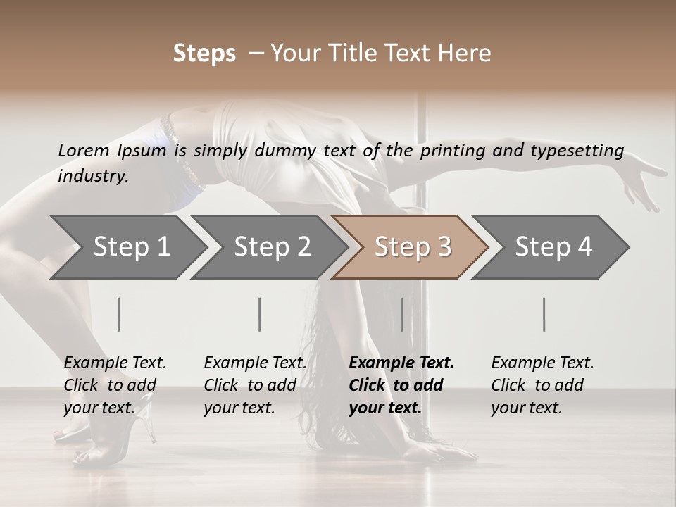 Exercising Babe Pretty PowerPoint Template
