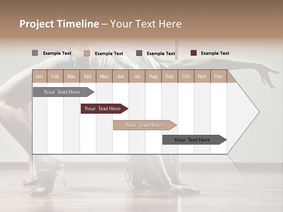 Exercising Babe Pretty PowerPoint Template