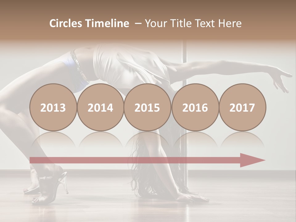 Exercising Babe Pretty PowerPoint Template