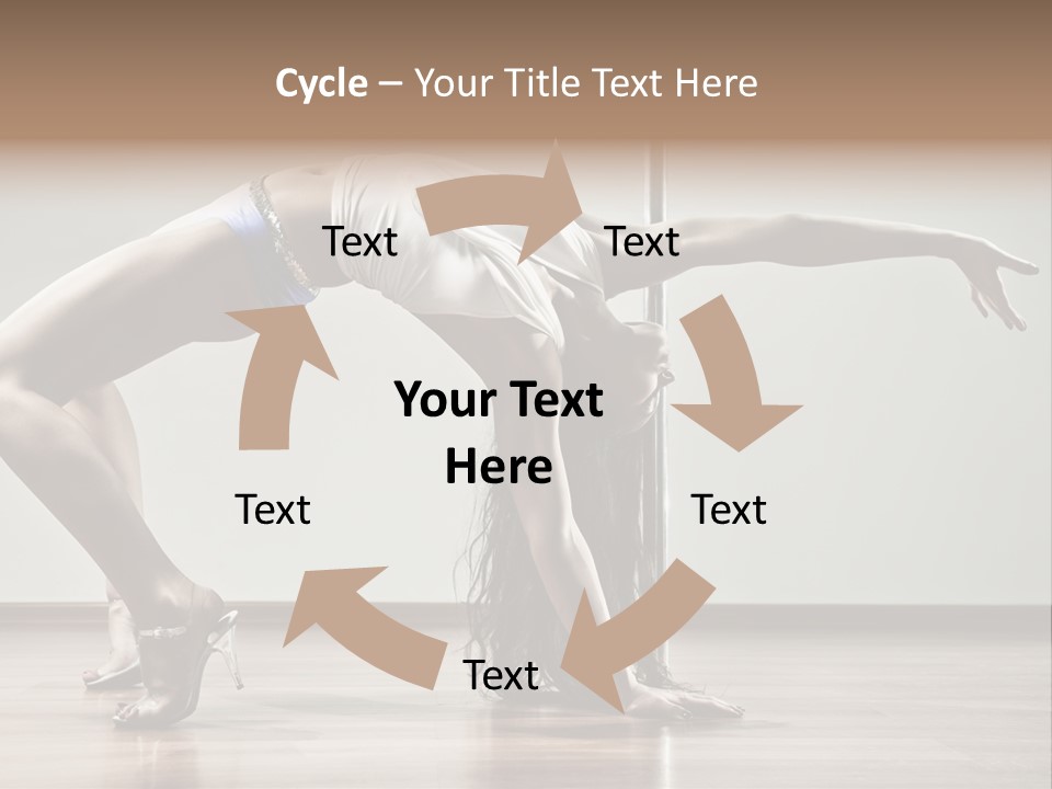 Exercising Babe Pretty PowerPoint Template