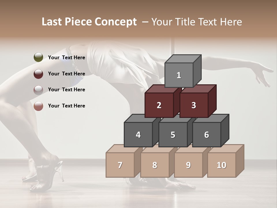 Exercising Babe Pretty PowerPoint Template