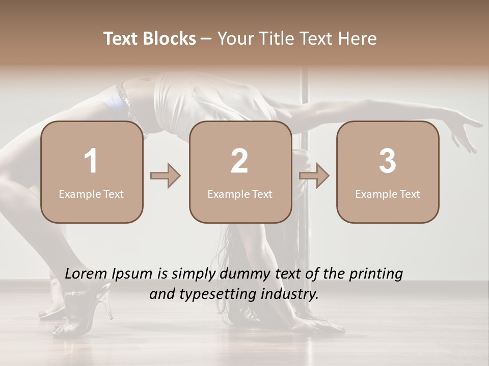 Exercising Babe Pretty PowerPoint Template