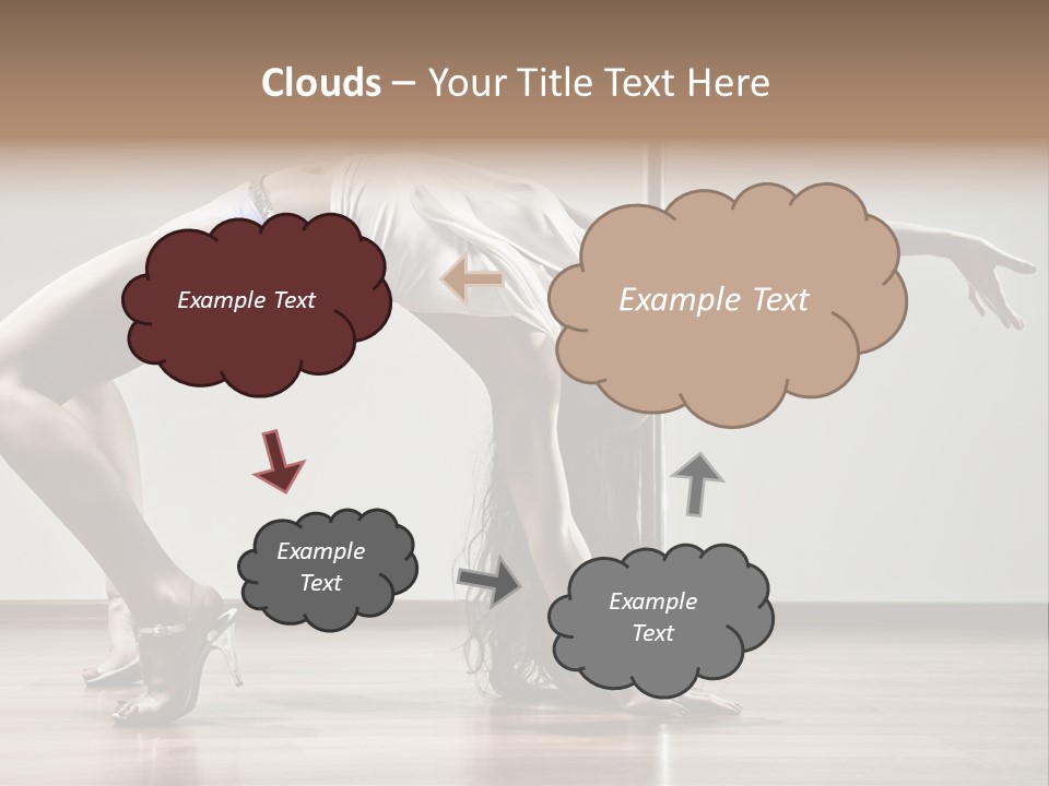 Exercising Babe Pretty PowerPoint Template