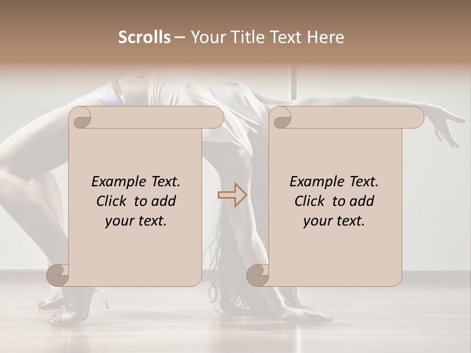 Exercising Babe Pretty PowerPoint Template