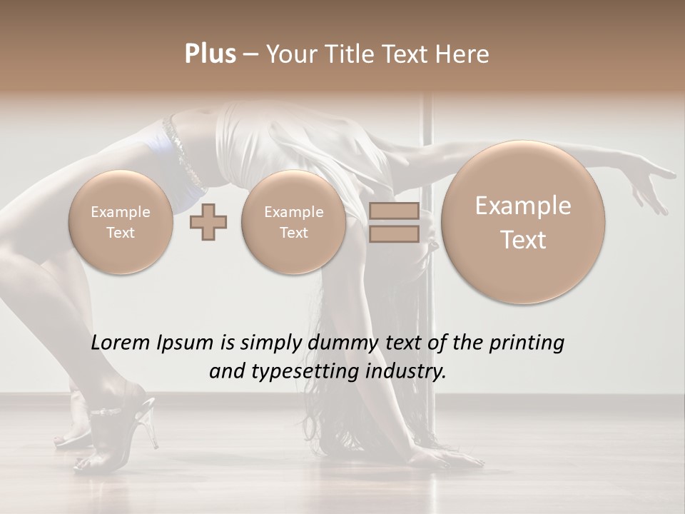 Exercising Babe Pretty PowerPoint Template