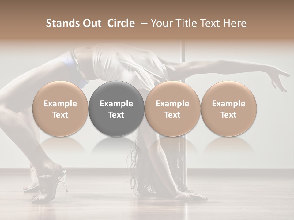 Exercising Babe Pretty PowerPoint Template