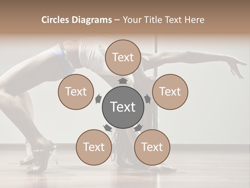 Exercising Babe Pretty PowerPoint Template