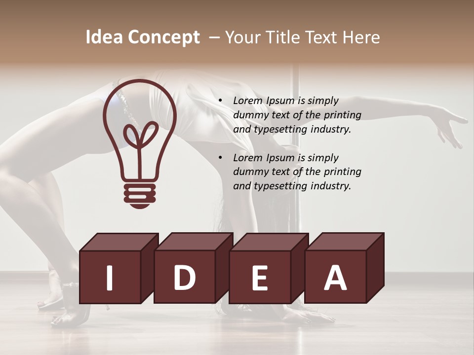 Exercising Babe Pretty PowerPoint Template