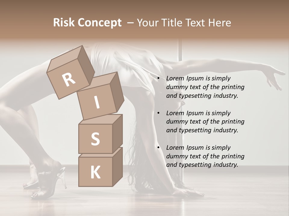 Exercising Babe Pretty PowerPoint Template