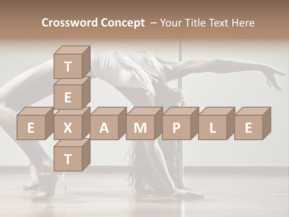 Exercising Babe Pretty PowerPoint Template