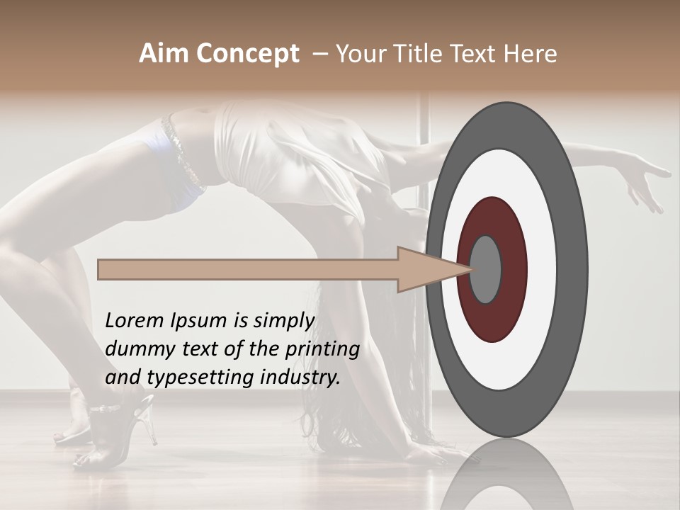 Exercising Babe Pretty PowerPoint Template