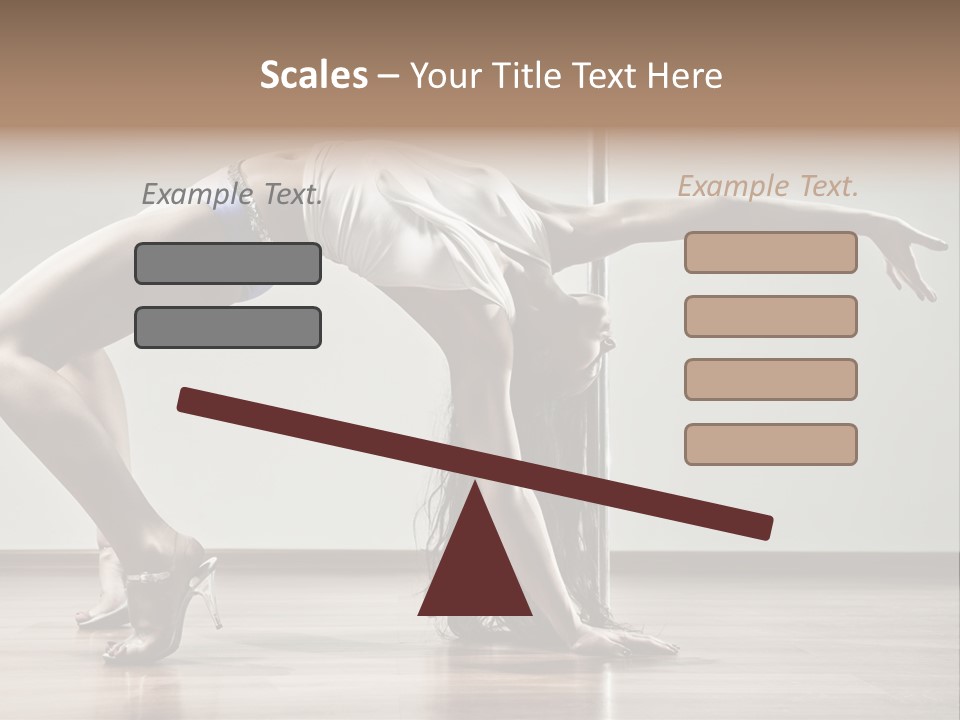 Exercising Babe Pretty PowerPoint Template