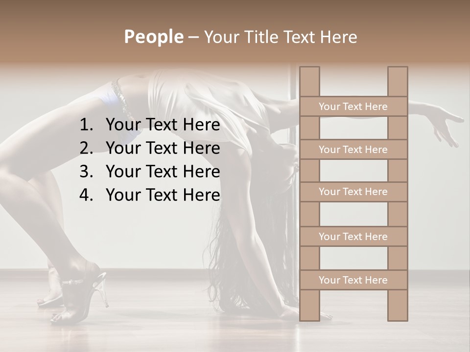 Exercising Babe Pretty PowerPoint Template