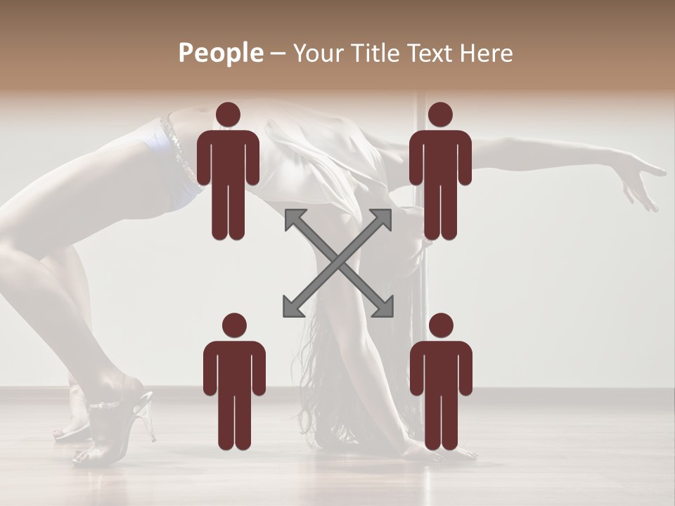 Exercising Babe Pretty PowerPoint Template