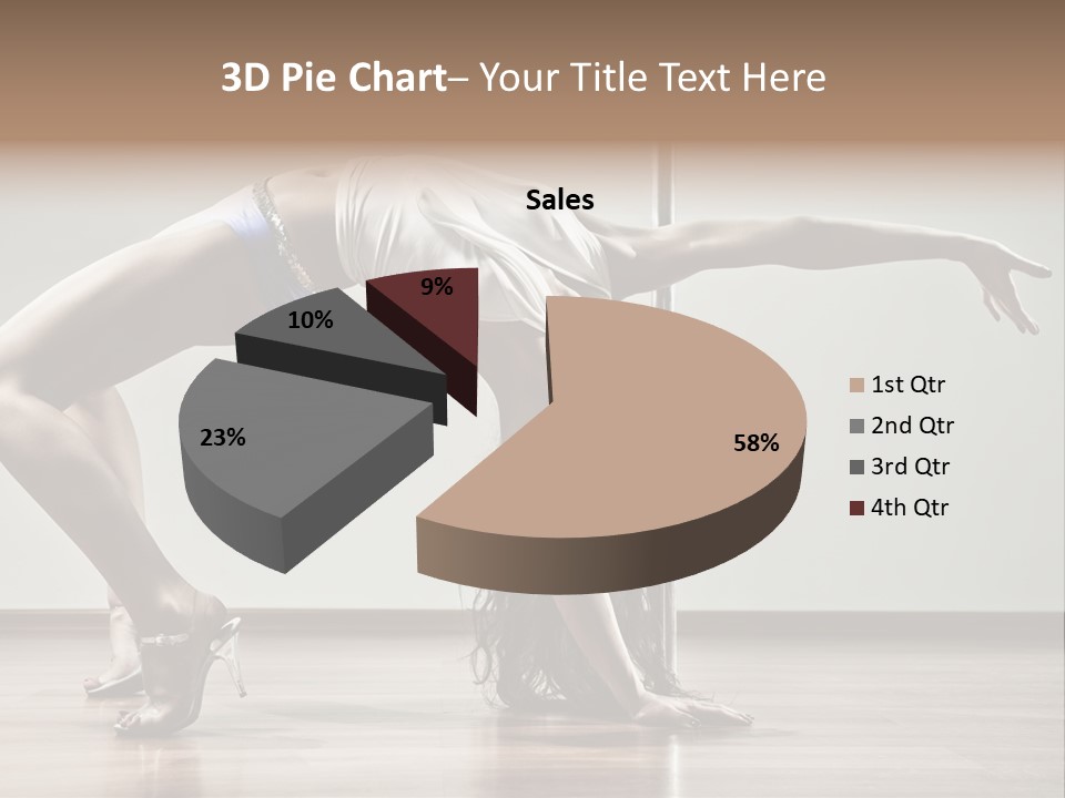 Exercising Babe Pretty PowerPoint Template